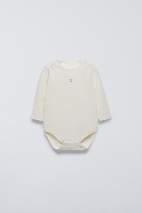 Zara FIVE PACK OF FLOWER BODYSUITS