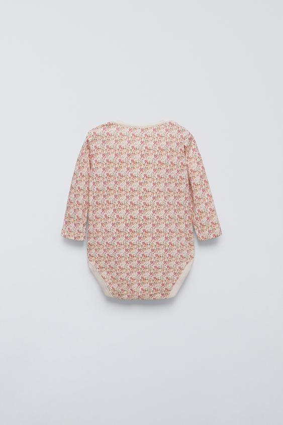 Zara FIVE PACK OF FLOWER BODYSUITS
