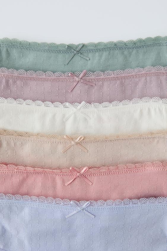 Zara 2-6 YEARS/ SIX-PACK OF TEXTURED UNDERWEAR