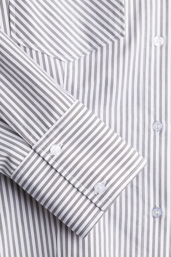 H&M Fitted Poplin Shirt