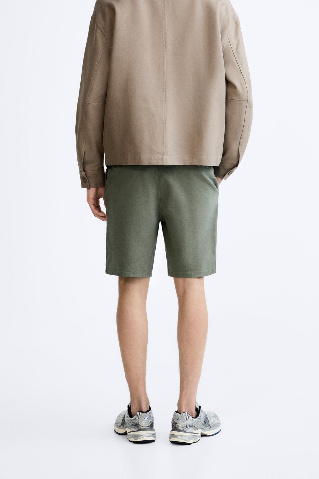 ZARA STRUCTURED CHINO BERMUDA SHORTS