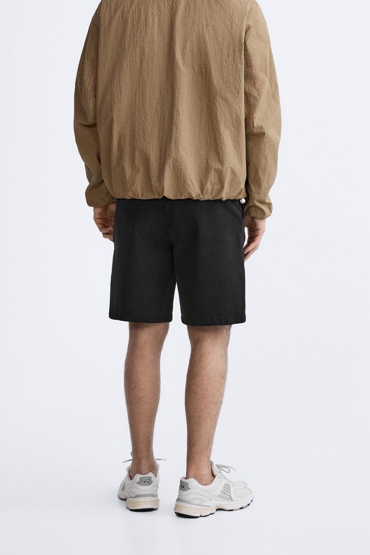 ZARA STRUCTURED CHINO BERMUDA SHORTS