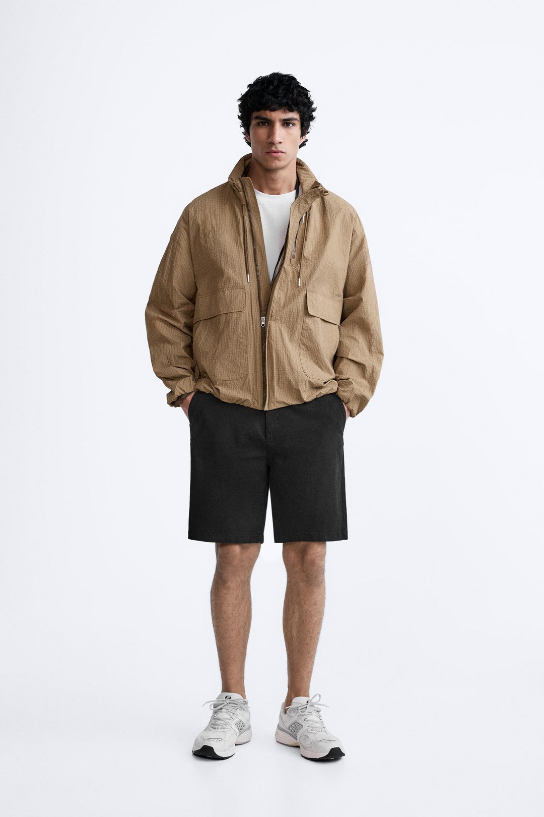 ZARA STRUCTURED CHINO BERMUDA SHORTS