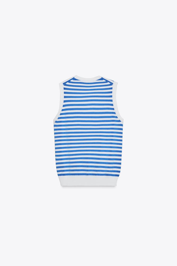 ZARA SLEEVELESS KNIT TOP