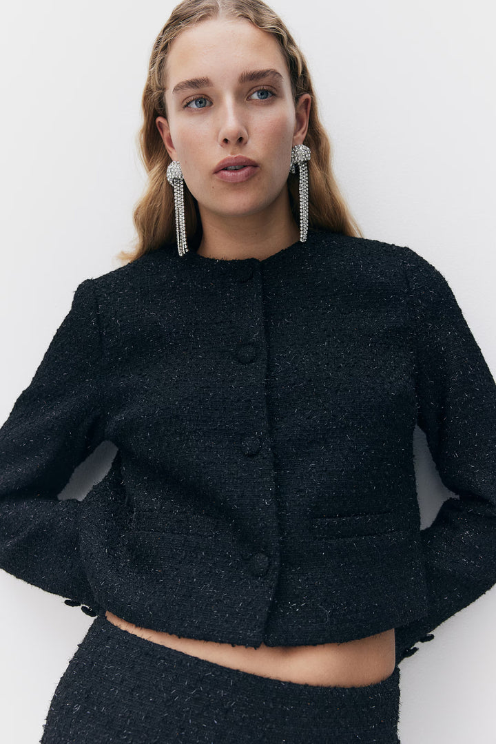 H&M Bouclé-Weave Jacket