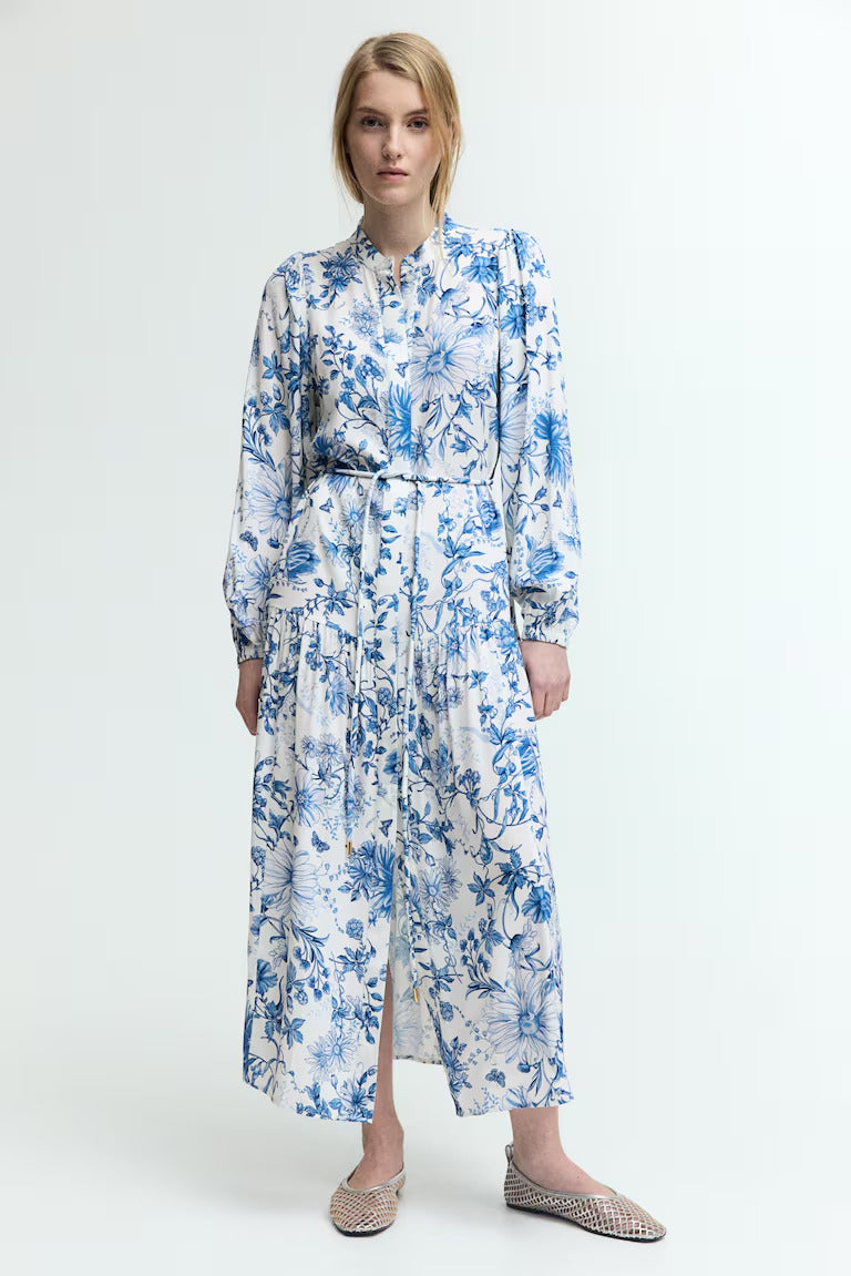 H&M Long Puff-Sleeved Dress