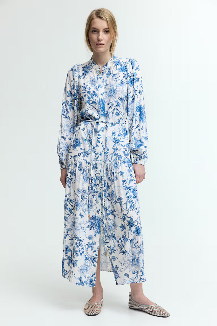 H&M Long Puff-Sleeved Dress