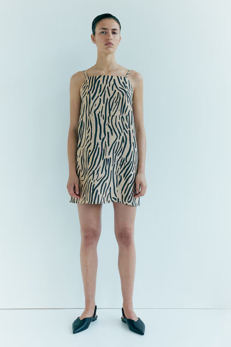 H&M Dress with Tie Shoulder Straps