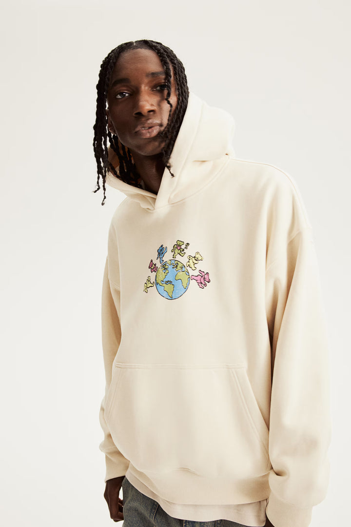 H&M Oversized Fit Printed Hoodie