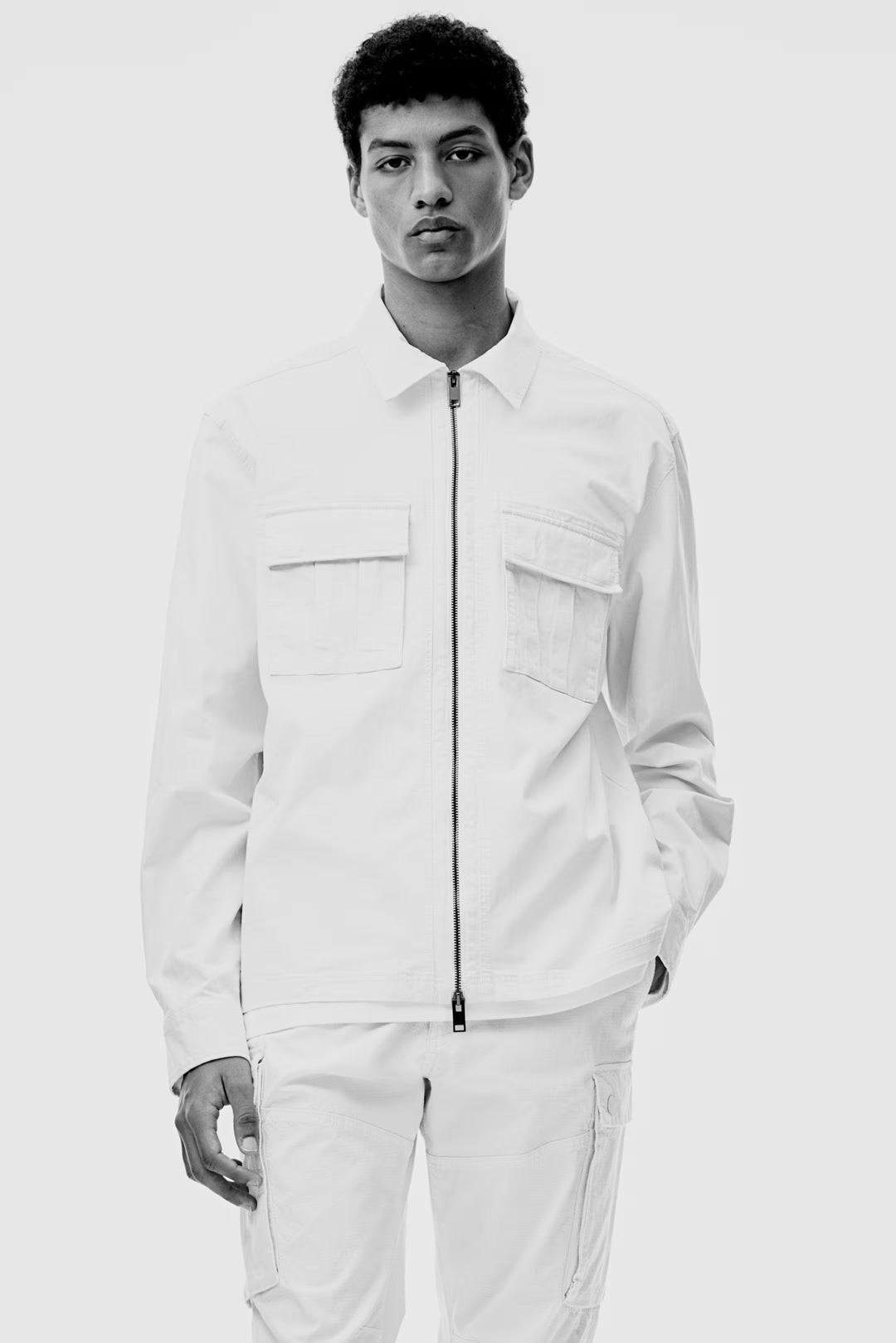 H&M Regular-Fit Twill Overshirt