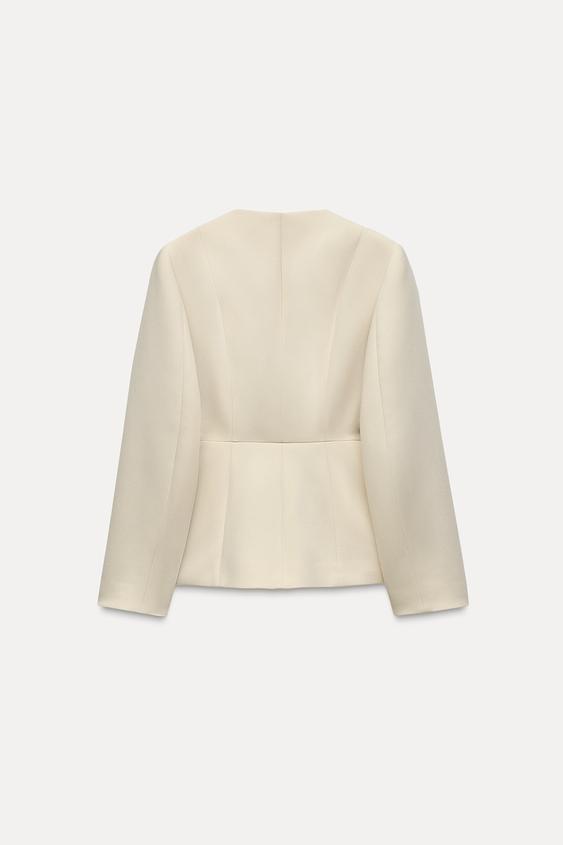 Zara TAILORED FLAP BLAZER