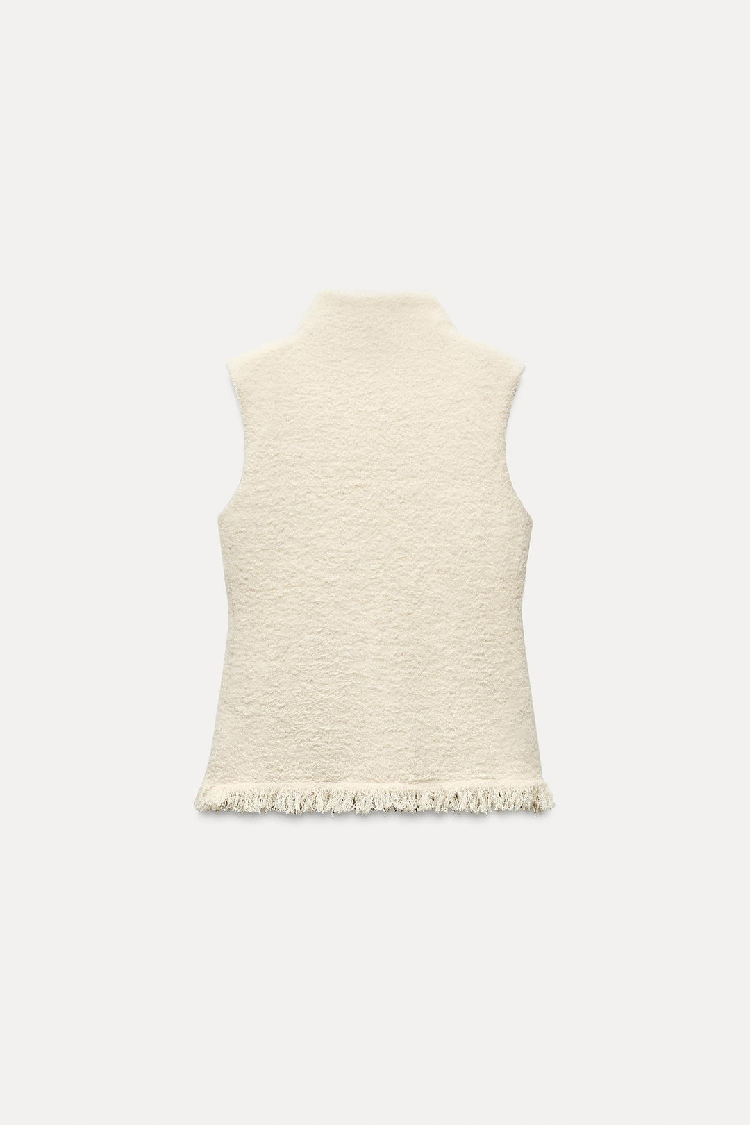 ZARA FRINGED KNIT TOP
