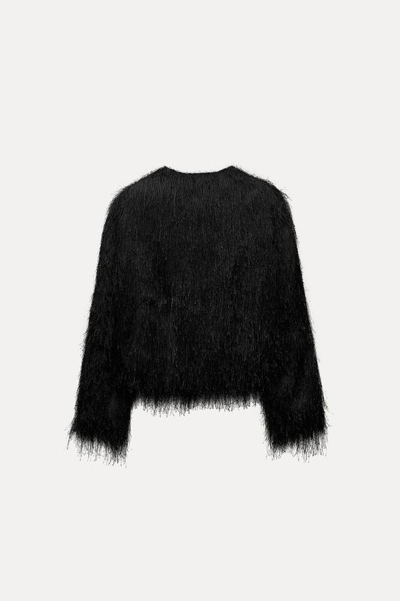 Zara FRINGED JACKET