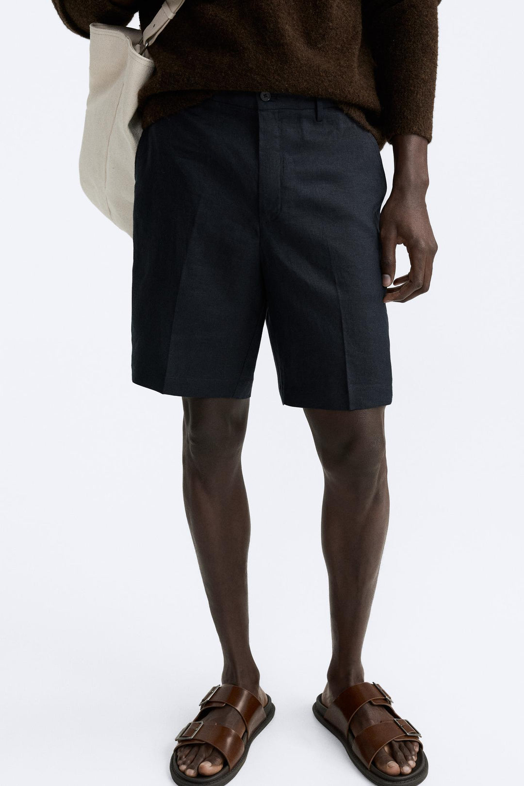 ZARA 100% LINEN SHORTS