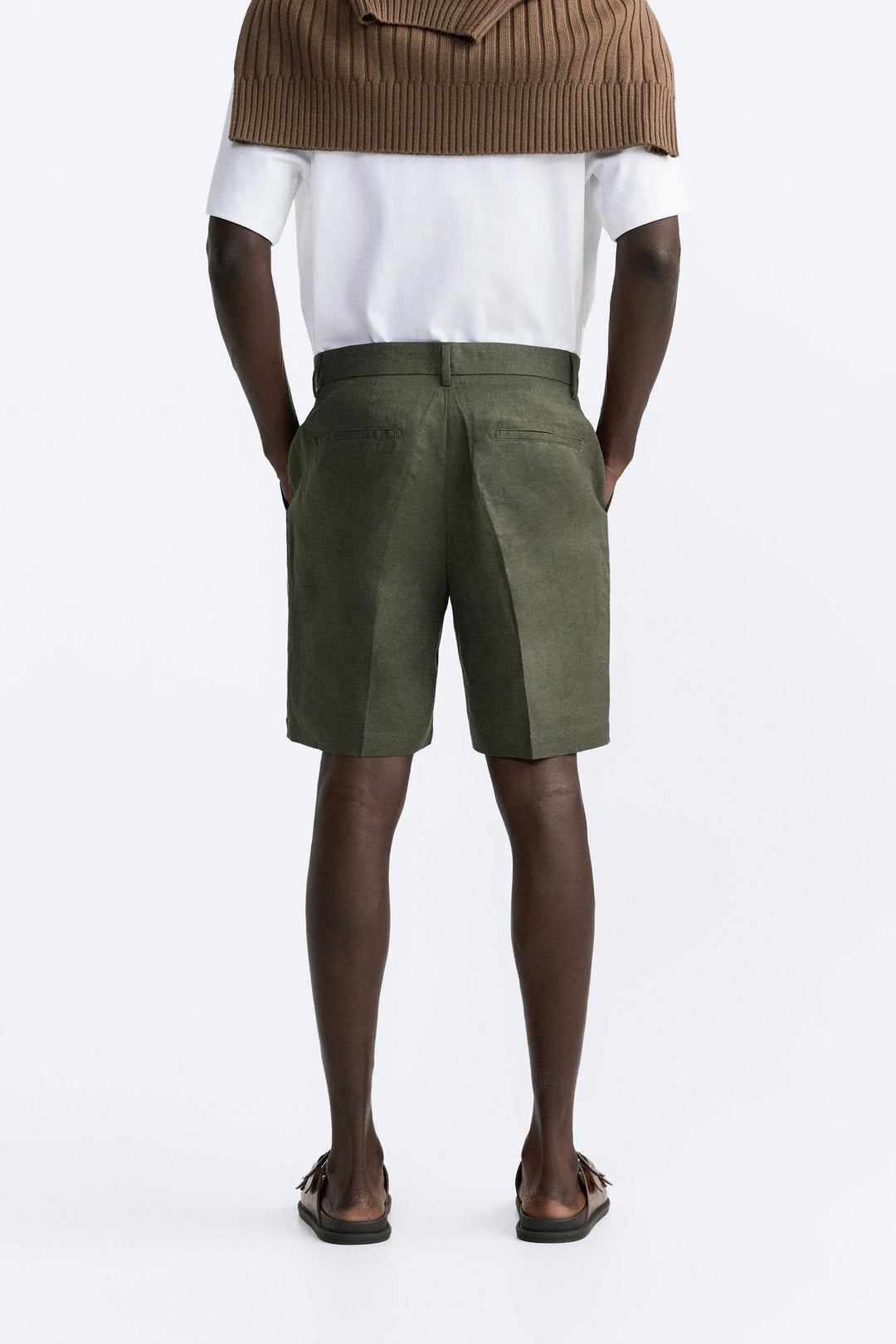 ZARA 100% LINEN SHORTS