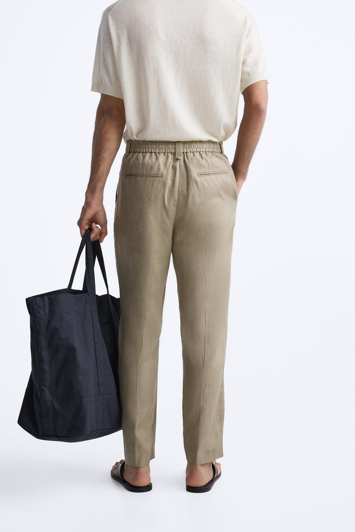 ZARA LINEN PANTS IN 100% LINEN