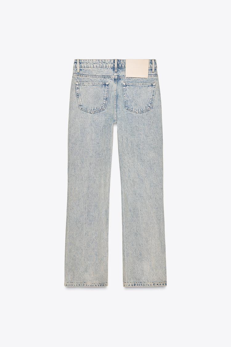 ZARA STRAIGHT CUT MID RISE JEANS ZW COLLECTION