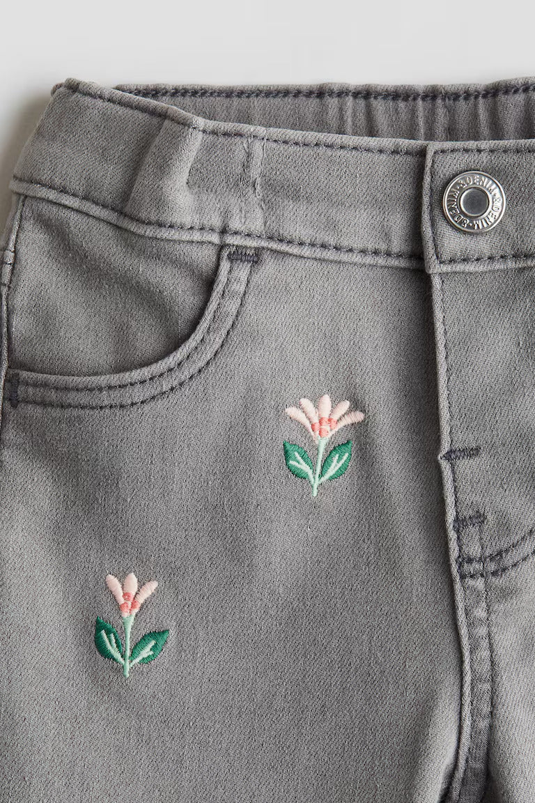 H&M Embroidered Jeans