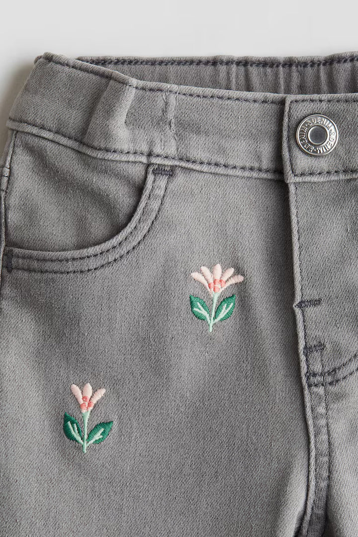 H&M Embroidered Jeans