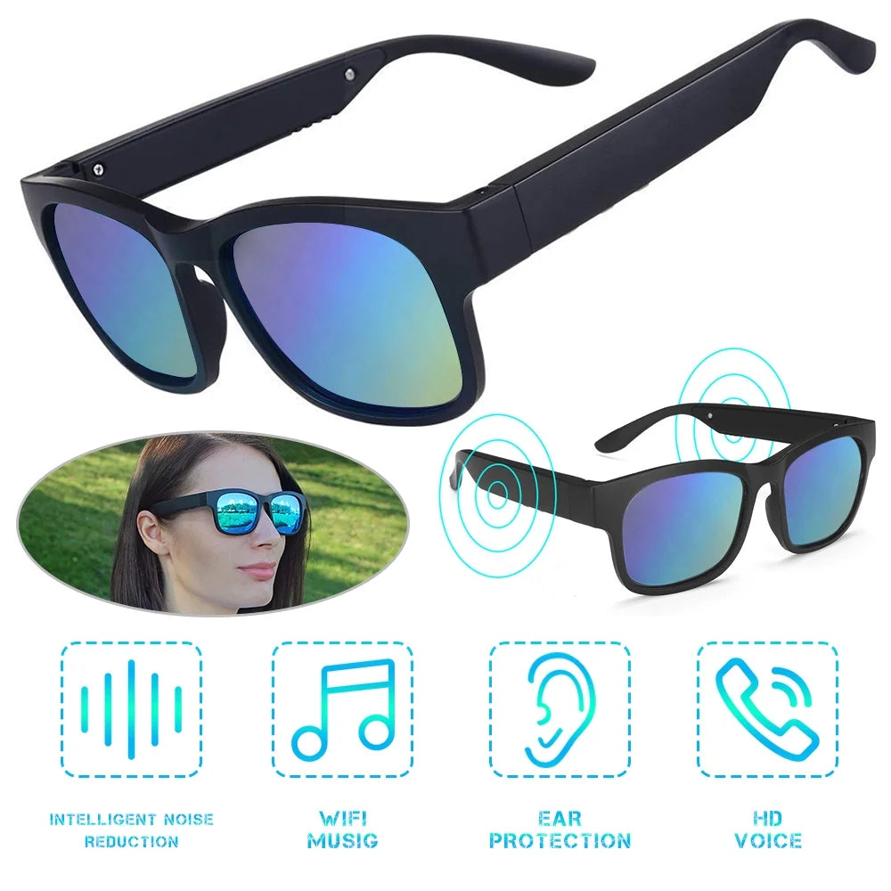 Mesase Unisex Waterproof Smart Sunglasses, Multicolor