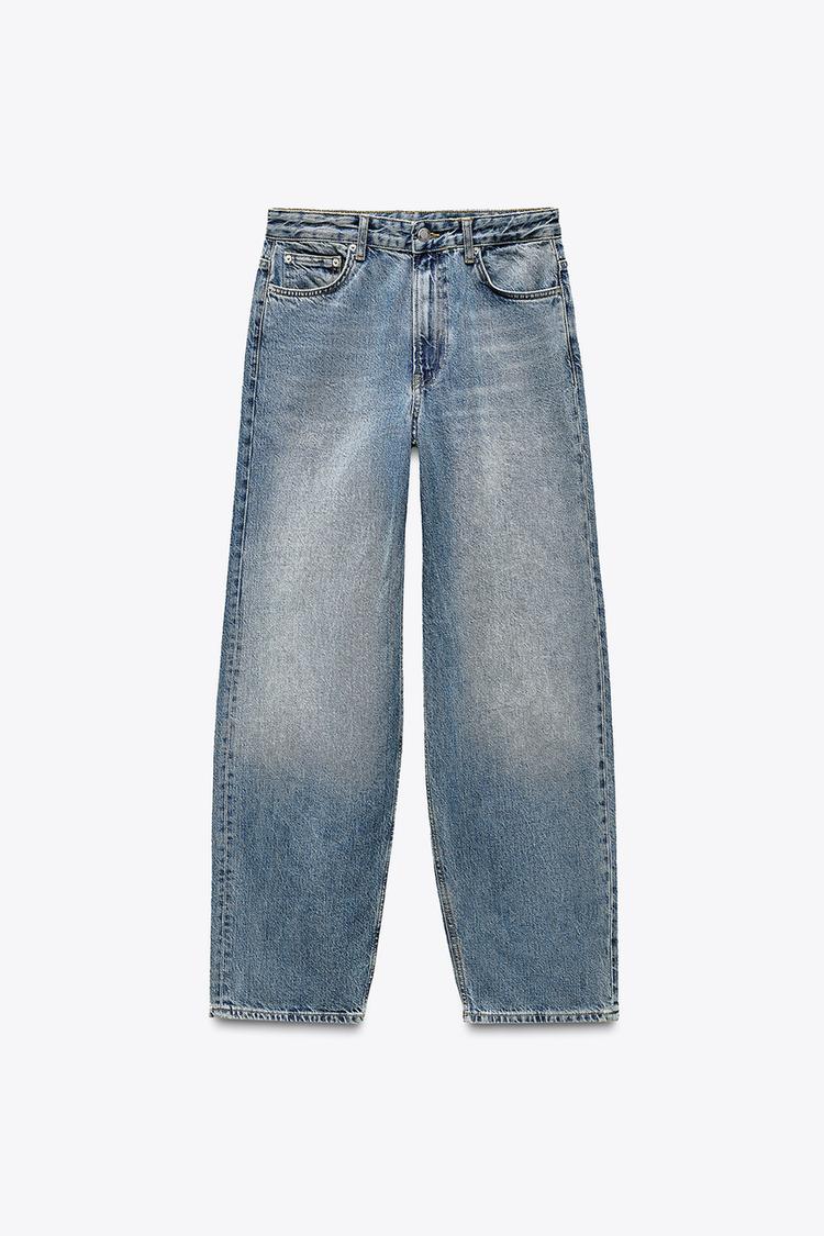 ZARA MID WAIST BAGGY JEANS ZW COLLECTION