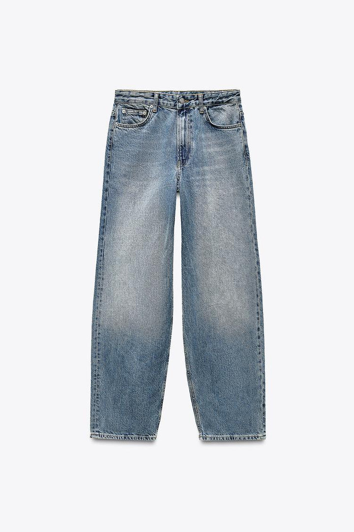 ZARA MID WAIST BAGGY JEANS ZW COLLECTION