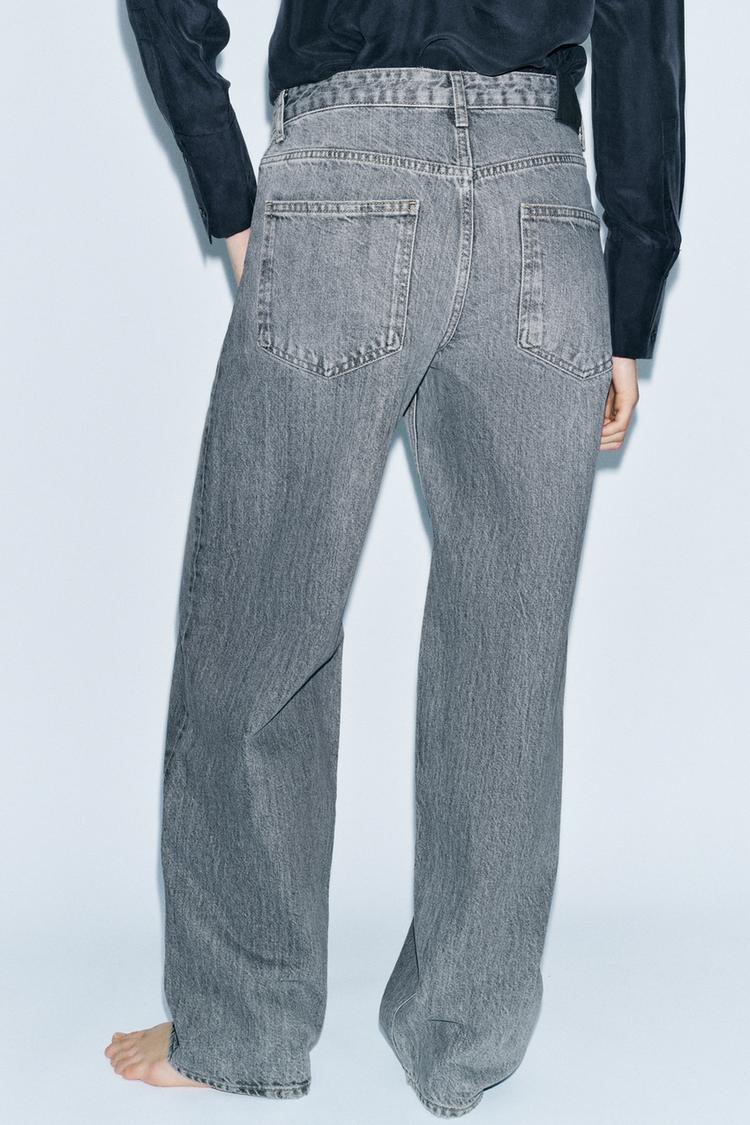 ZARA MID WAIST BAGGY JEANS ZW COLLECTION