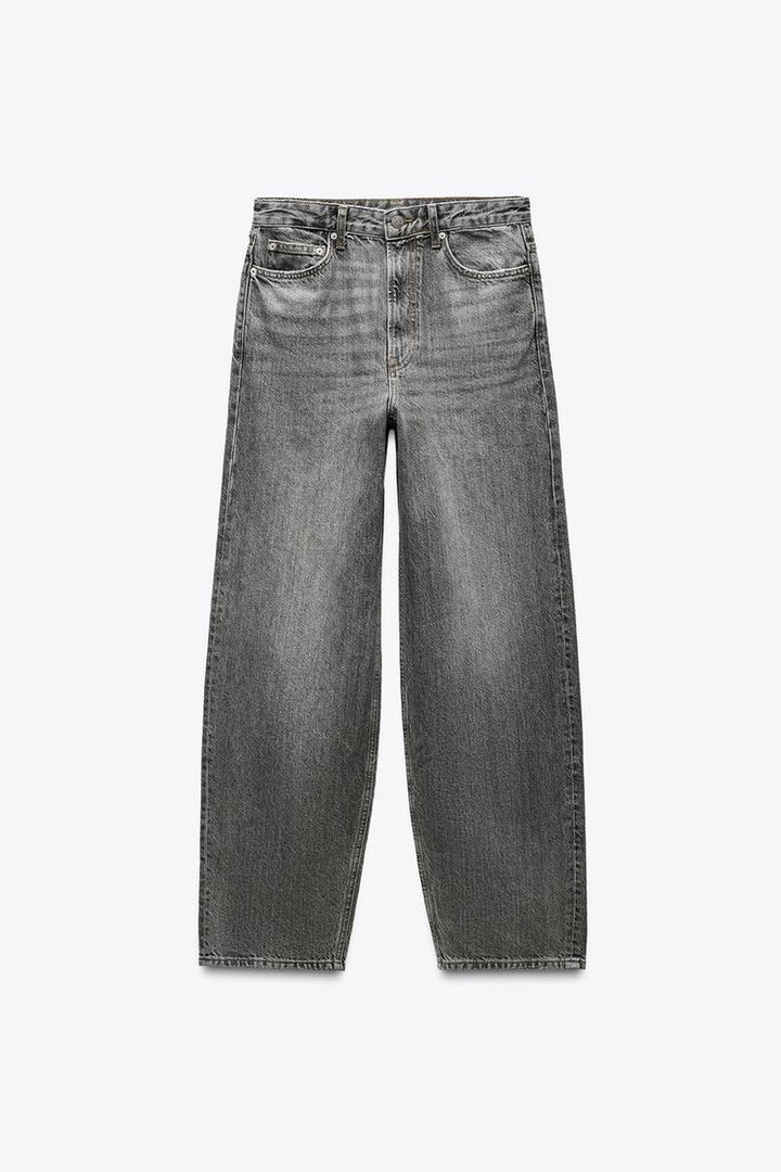 ZARA MID WAIST BAGGY JEANS ZW COLLECTION