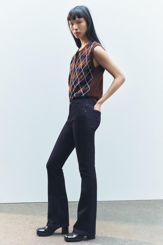 ZARA ZW COLLECTION LOW WAIST BOOTCUT JEANS