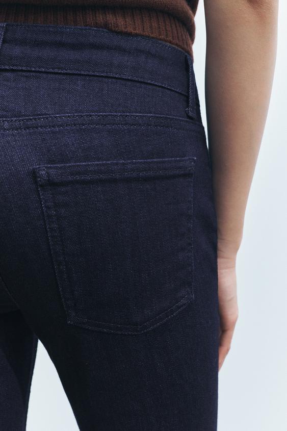 ZARA ZW COLLECTION LOW WAIST BOOTCUT JEANS