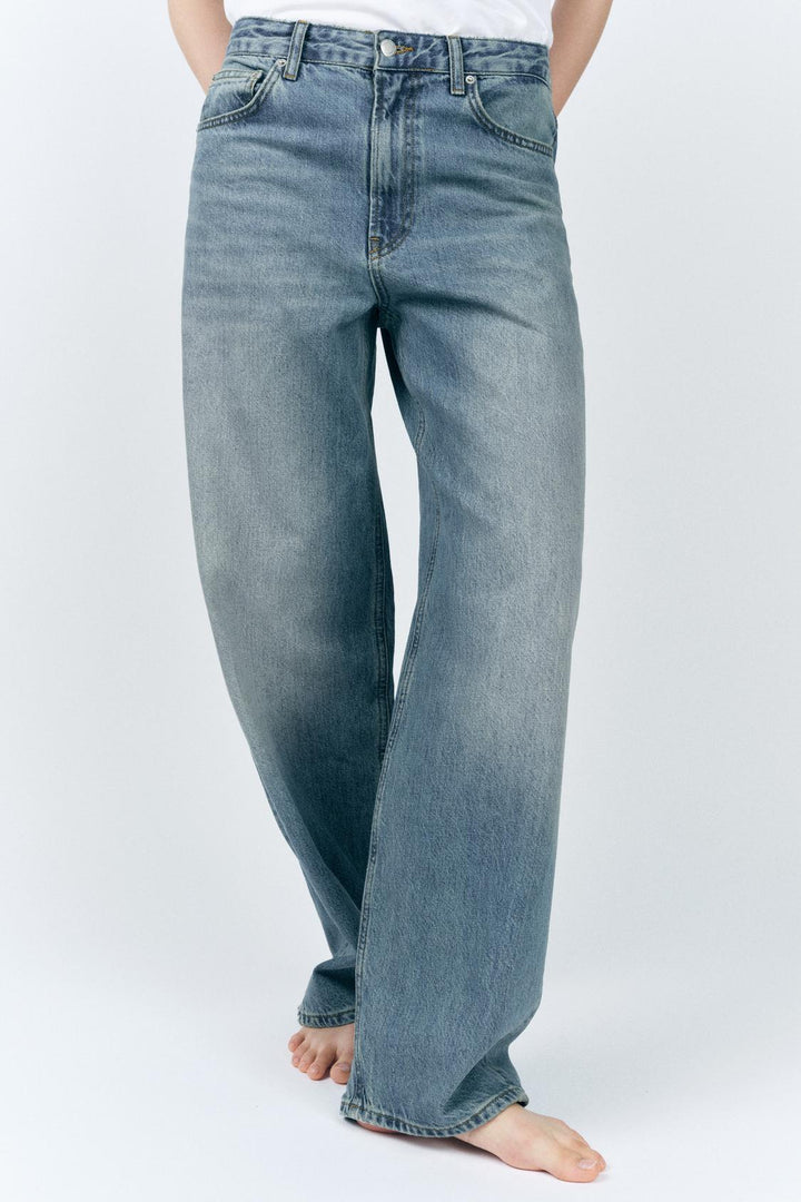 ZARA MID WAIST BAGGY JEANS ZW COLLECTION