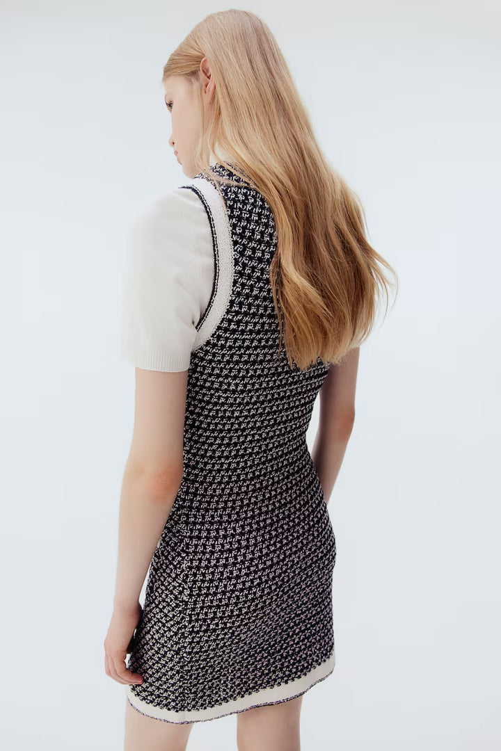 H&M Pocket-Detail Textured-Knit Dress