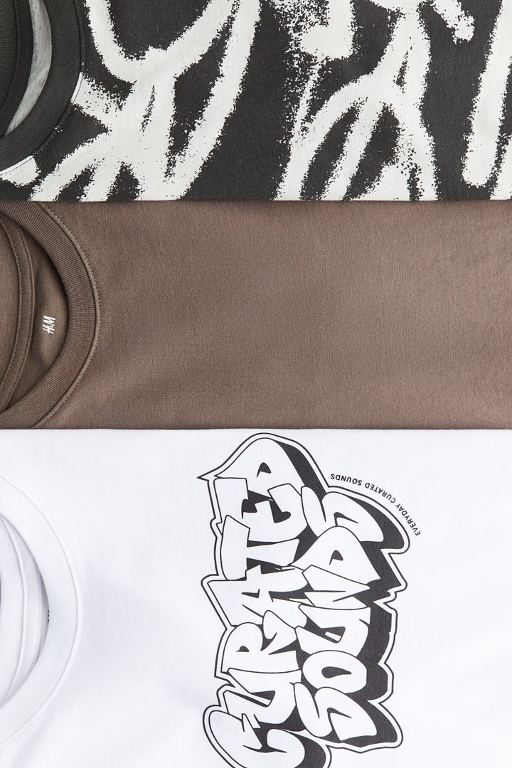 H&M 3-pack Cotton T-shirts
