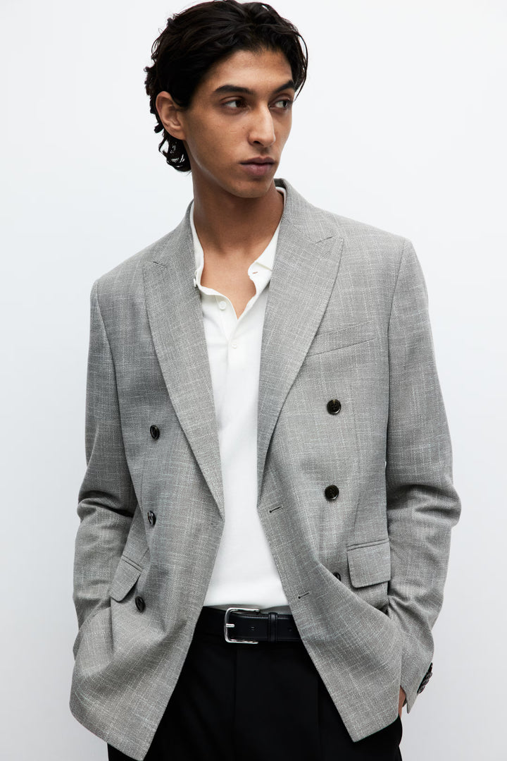 H&M Regular Fit Double-Breasted Jacket