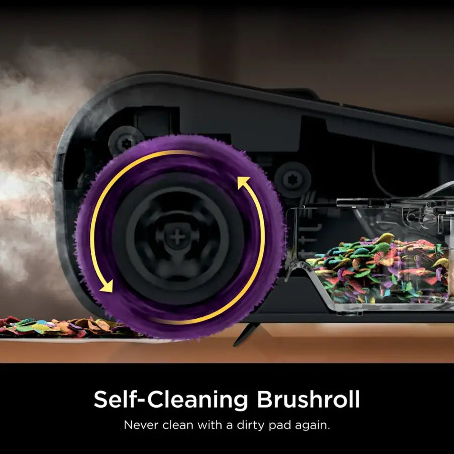 Shark - Pickup 3-in-1 Steam Mop, Pick-Up, Sanitize* - Black/Stone Metallic