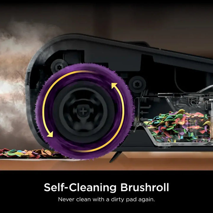 Shark - Pickup 3-in-1 Steam Mop, Pick-Up, Sanitize* - Black/Stone Metallic