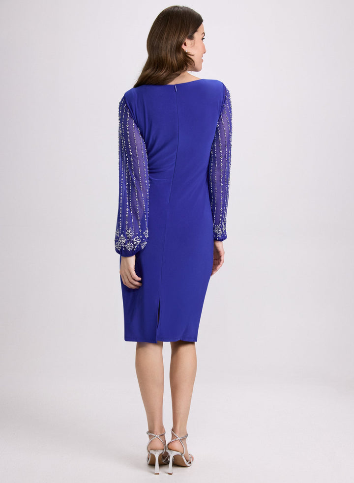 LAURA Beaded Sleeve Dress