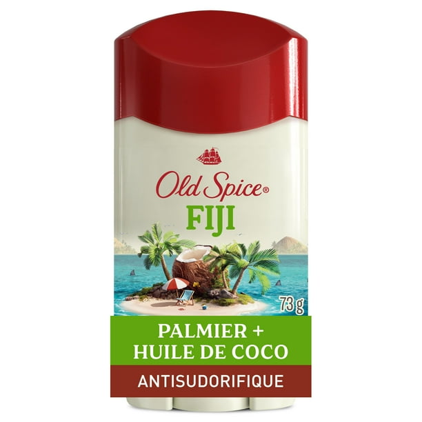 Old Spice Men's Antiperspirant & Deodorant Fiji with Palm Tree, 24/7 Sweat Protection, 73 g