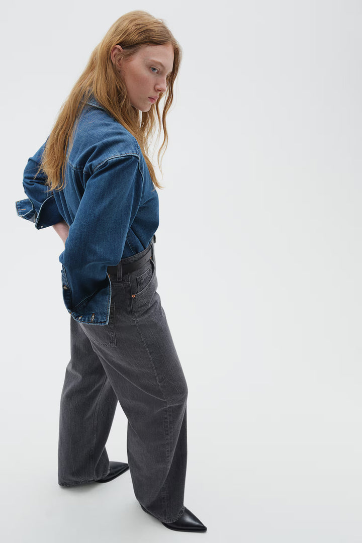 H&M Curvy Fit Baggy High Jeans