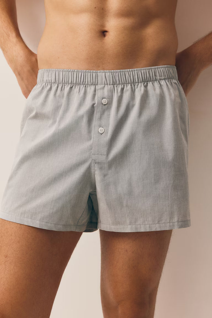 H&M 3-pack Woven Cotton Boxer Shorts