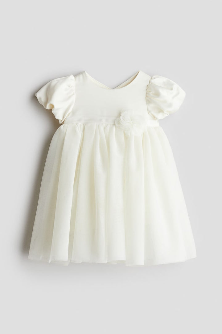 H&M Tulle-Skirt Satin Dress