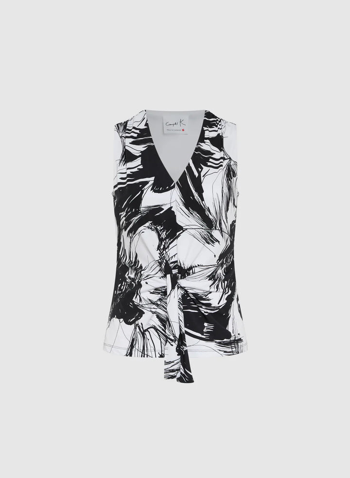LAURA Abstract Print Top