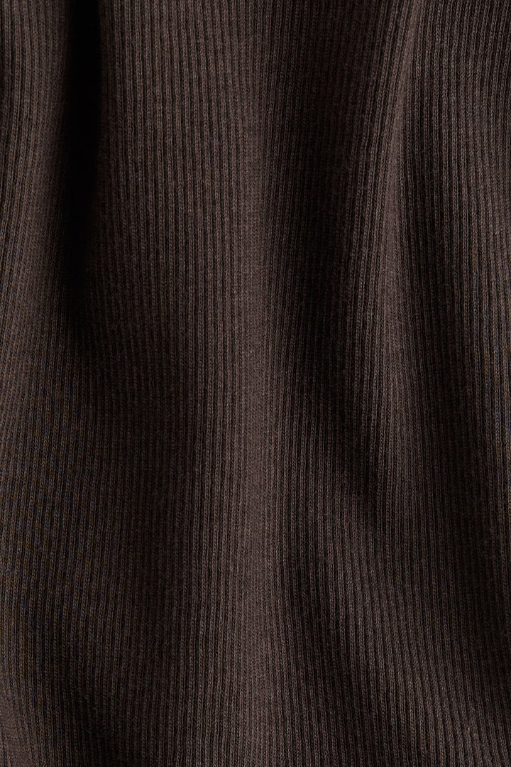 H&M Scoop-Neck Top - Dark brown - Ladies