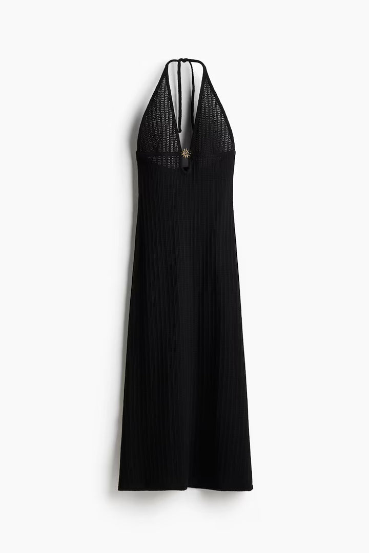 H&M OEmbellished pointelle-knit dress