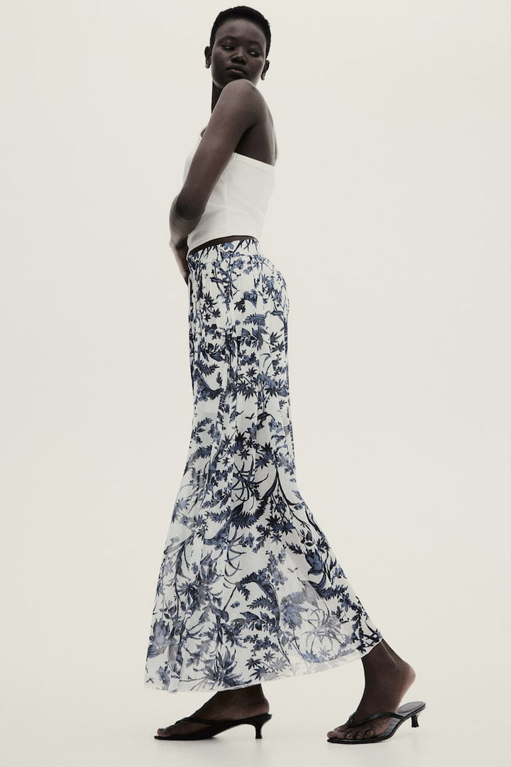 H&M Chiffon Maxi Skirt