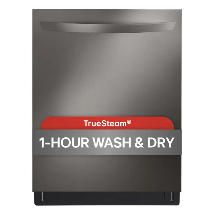 LG - 24" Top Control Smart Built-In Stainless Steel Tub Dishwasher with 3rd Rack, QuadWash Pro and 42dba - PrintProof Black Stainless