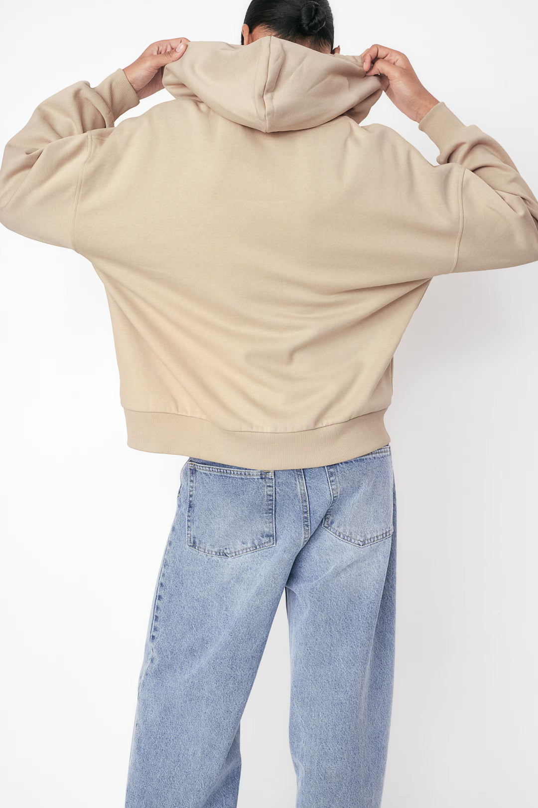 H&M Oversized Hooded Jacket with Motif