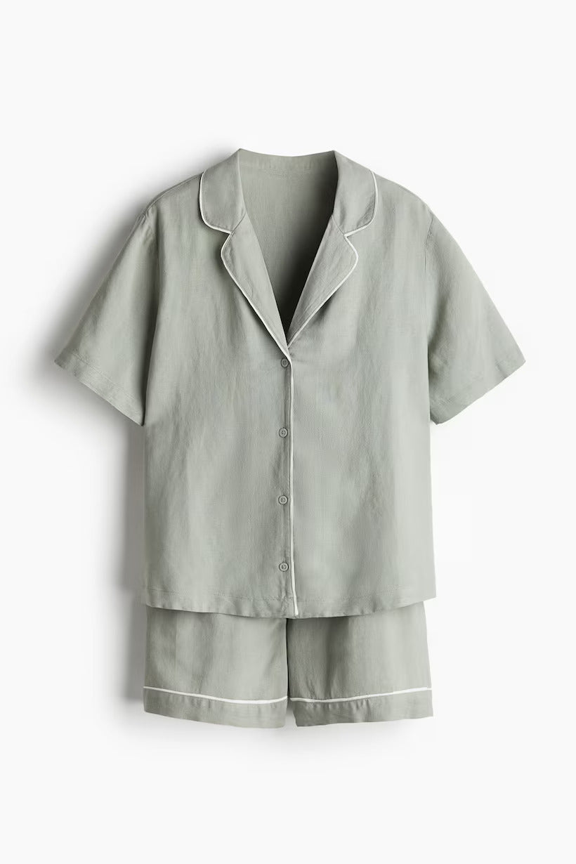H&M Linen-Blend Pajamas