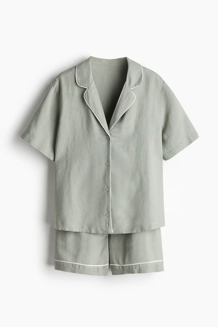 H&M Linen-Blend Pajamas