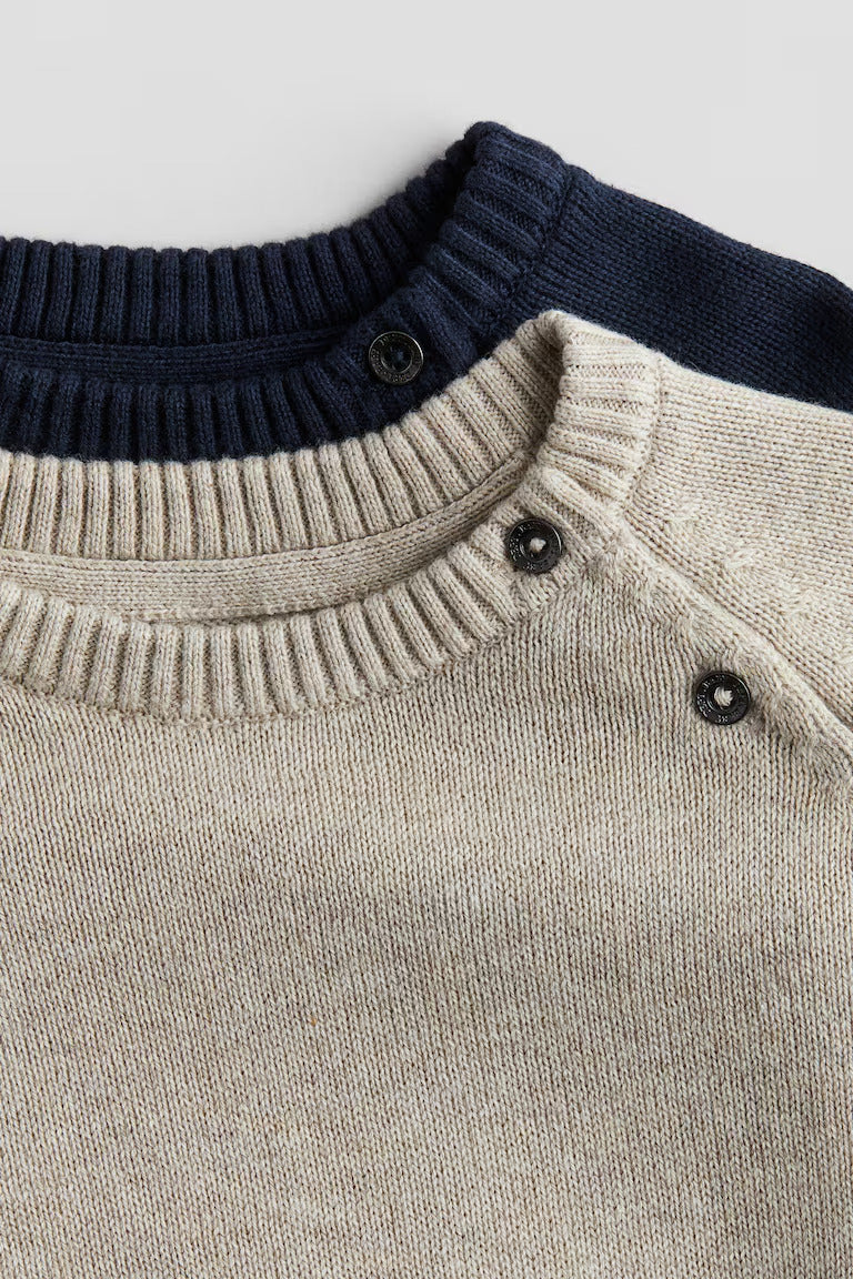 H&M 2-pack Cotton Knit Sweaters